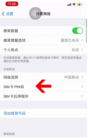 天镇苹果14维修网分享如何给iPhone14的SIM卡设置密码 