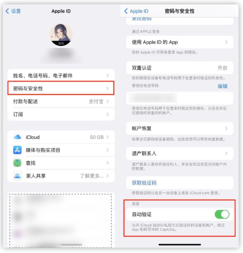 天镇苹果手机维修分享iOS 16 自动验证功能开启方法 