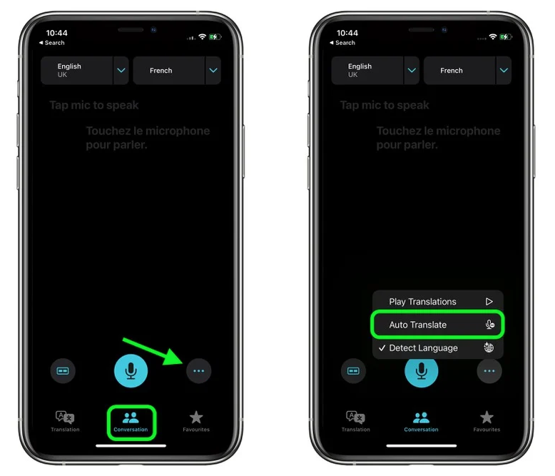 天镇苹果手机维修分享iOS 15 “翻译” App 新改进 