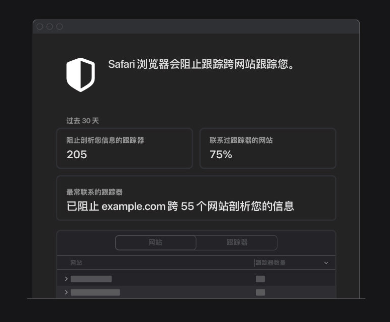 天镇苹果手机维修分享如何在 Safari 浏览器中查看和打开隐私报告 